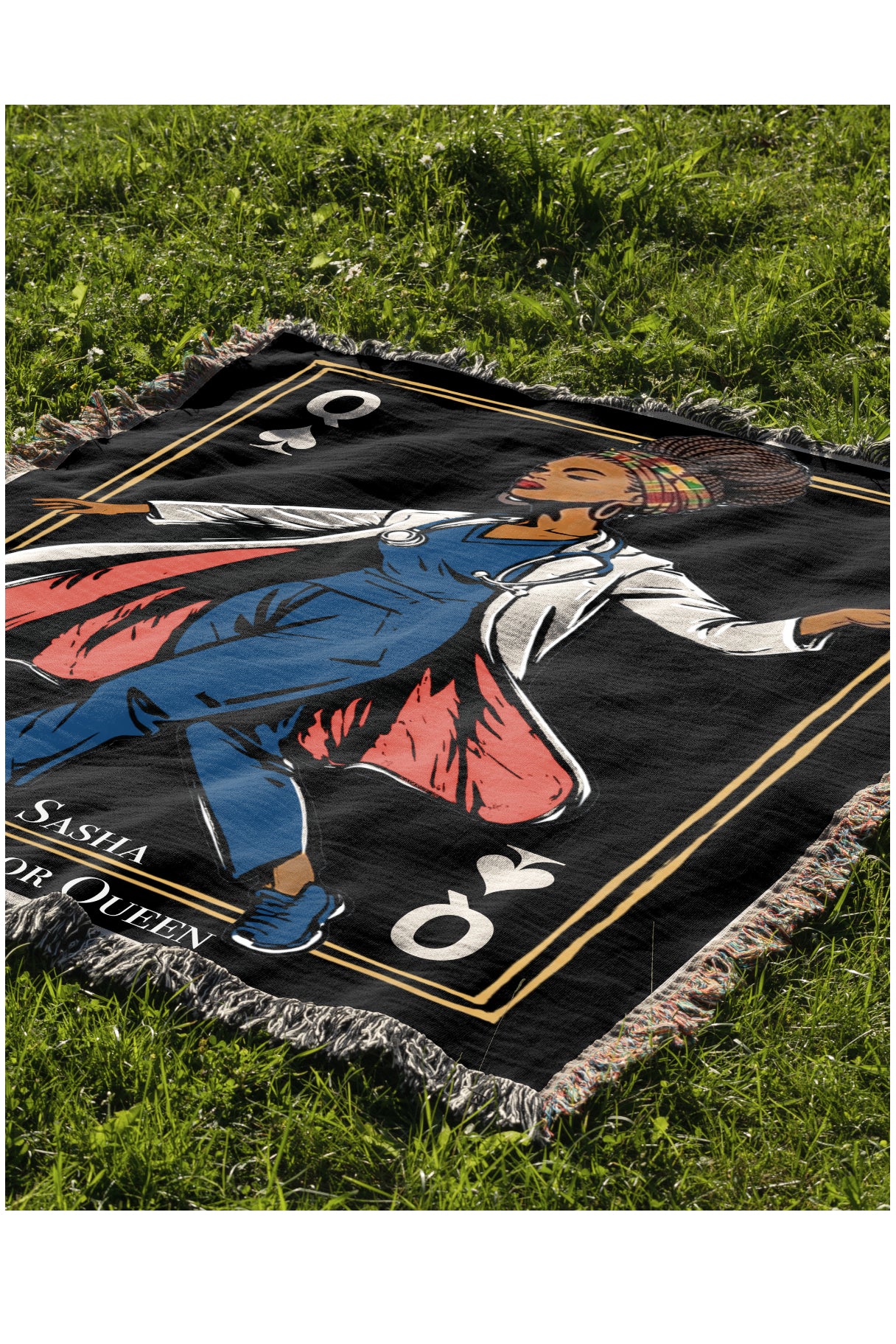Queen Collection Personalized Woven Blanket — Choose Your Queen