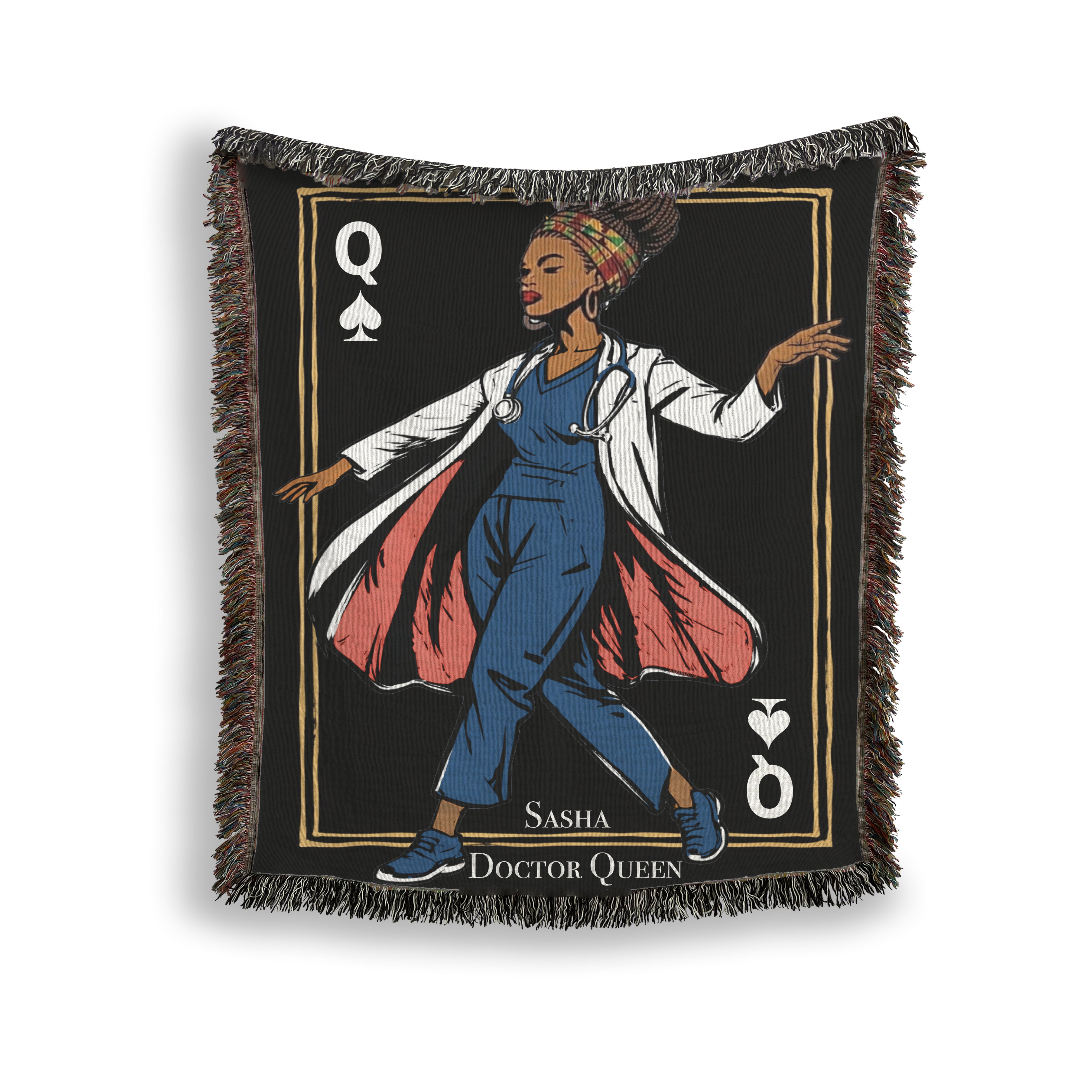 Queen Collection Personalized Woven Blanket — Choose Your Queen