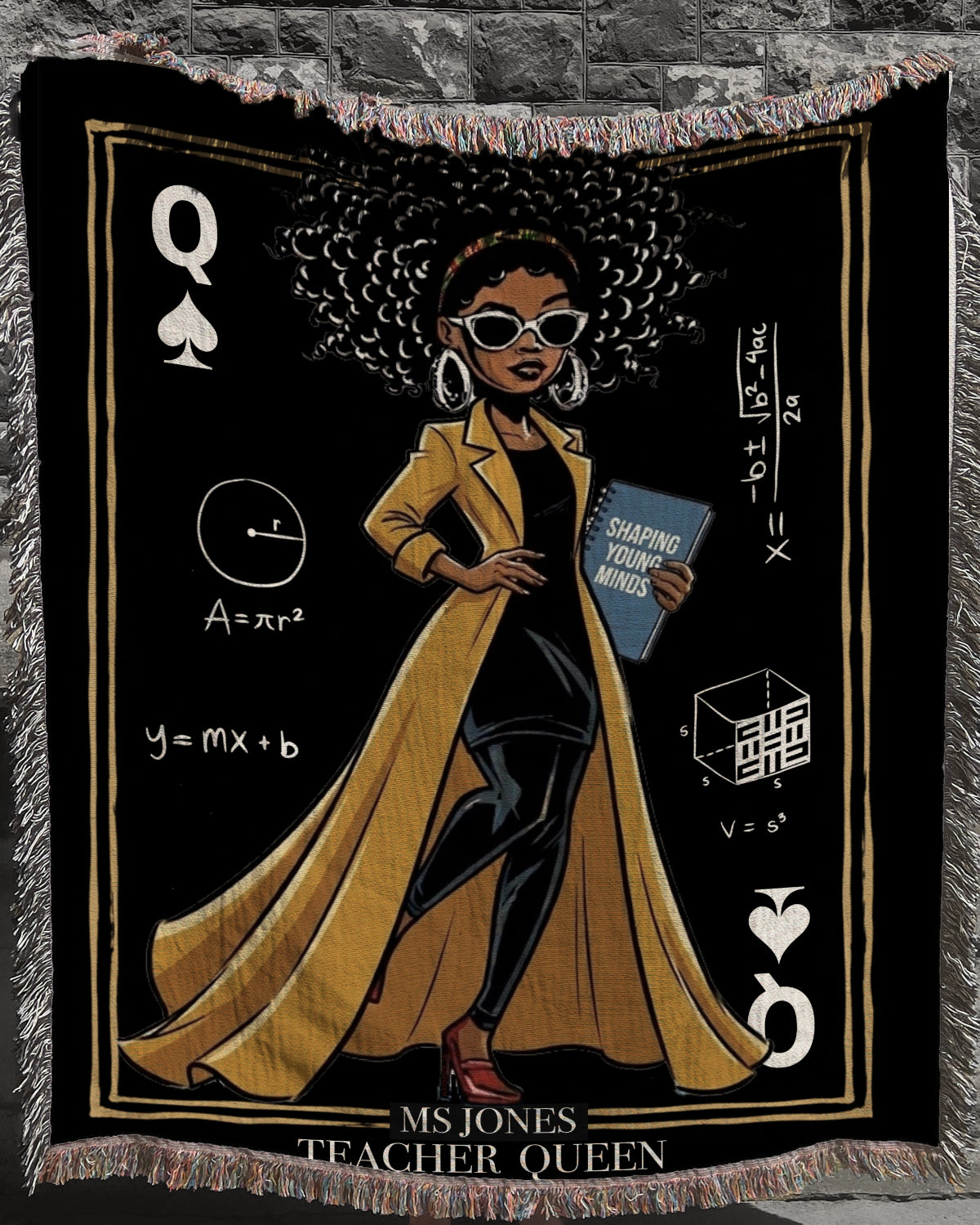 Queen Collection Personalized Woven Blanket — Choose Your Queen