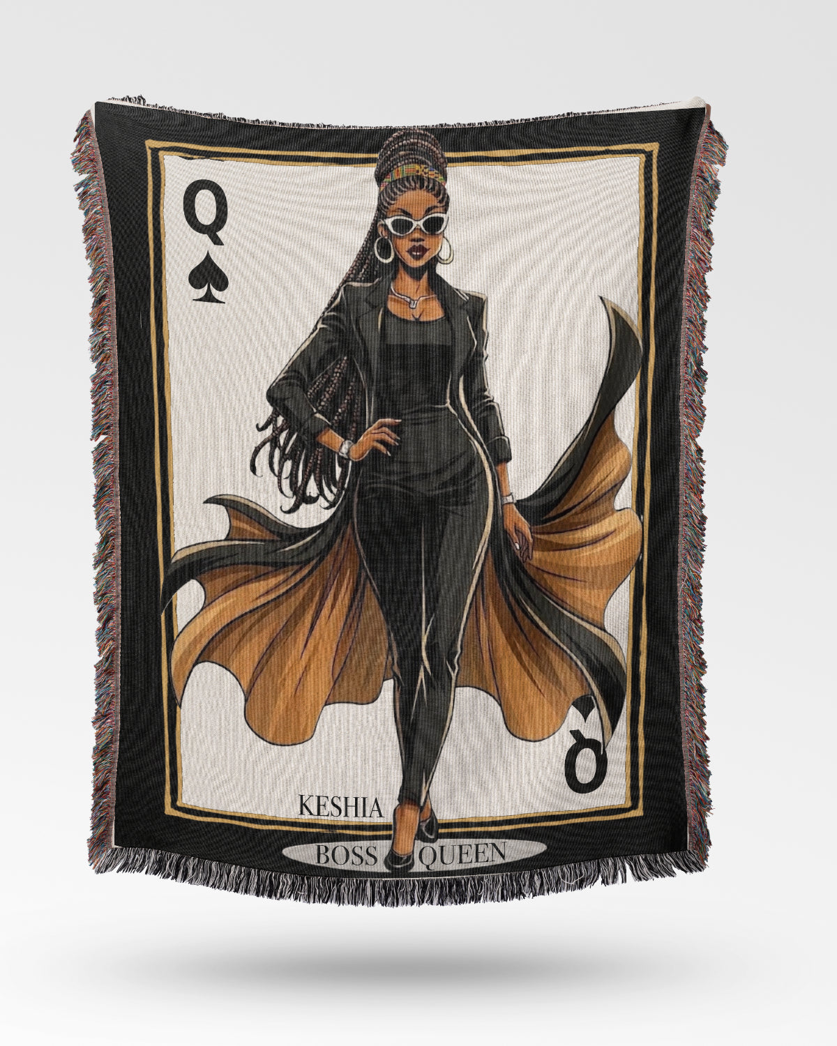 Queen Collection Personalized Woven Blanket — Choose Your Queen