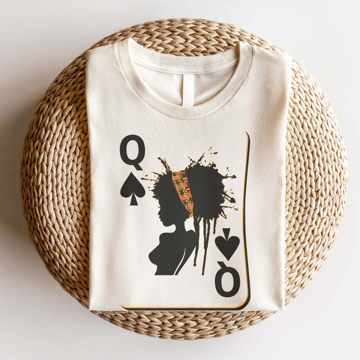 Black Queen Playing Card Sweatshirt, Hoodie, Tshirt – Afrocentric Queen of Spades Shirt for Women