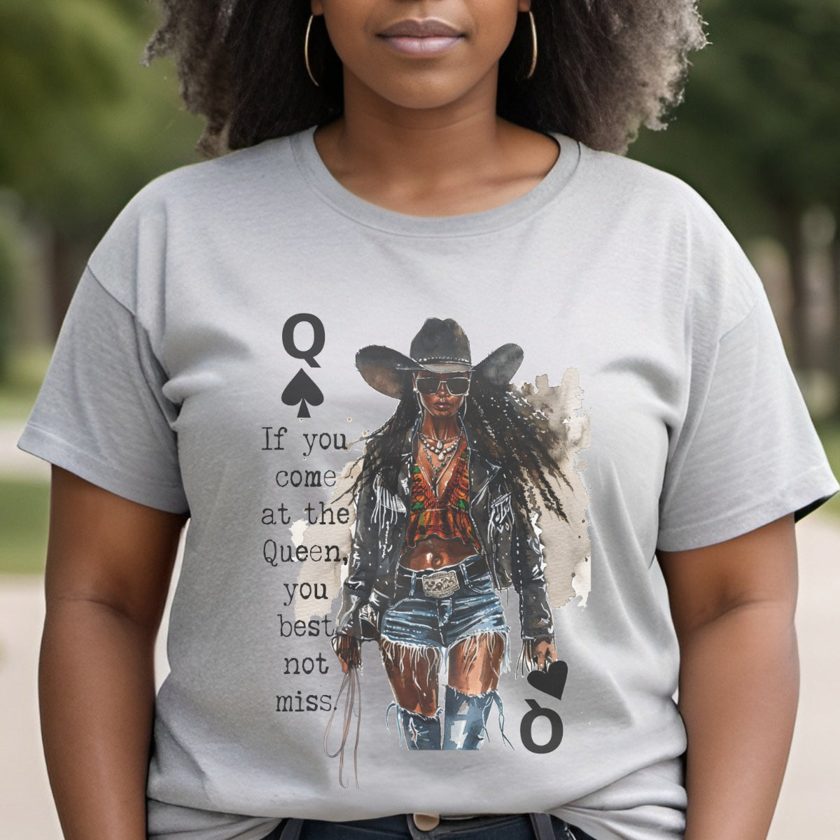 Black Queen Cowboy T-Shirt – Funny Western Graphic Tee