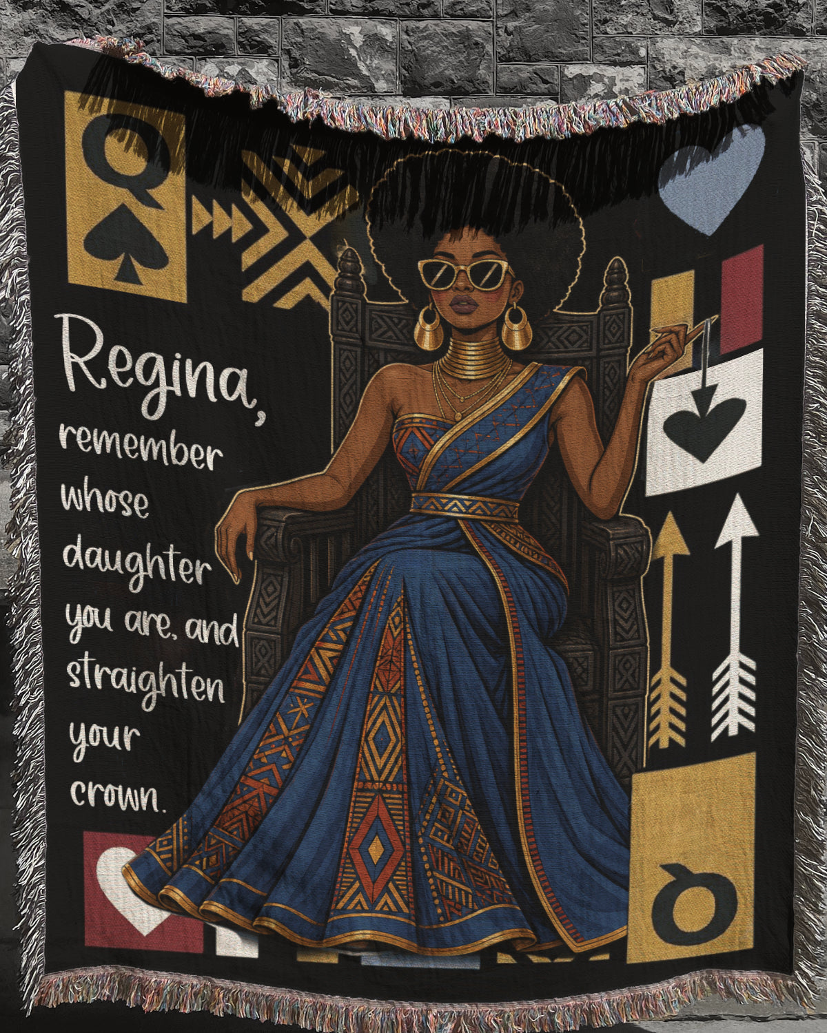 Remember whose daughter you are — Personalized Blanket