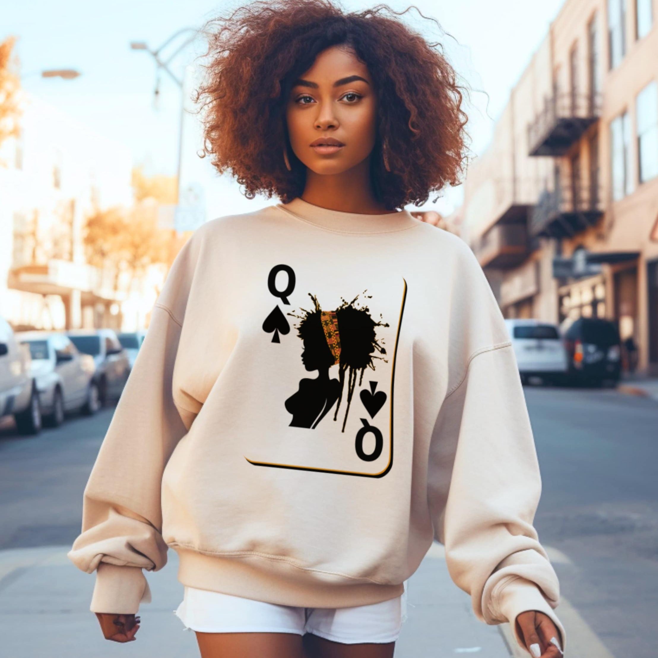 Black Queen Playing Card Sweatshirt, Hoodie, Tshirt