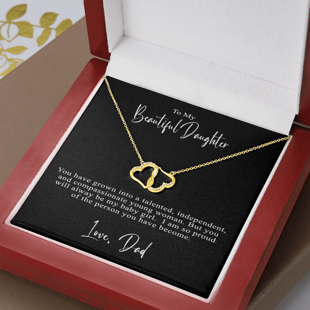 To my beautiful daughter, Love Dad | Gold Minimalist Necklace