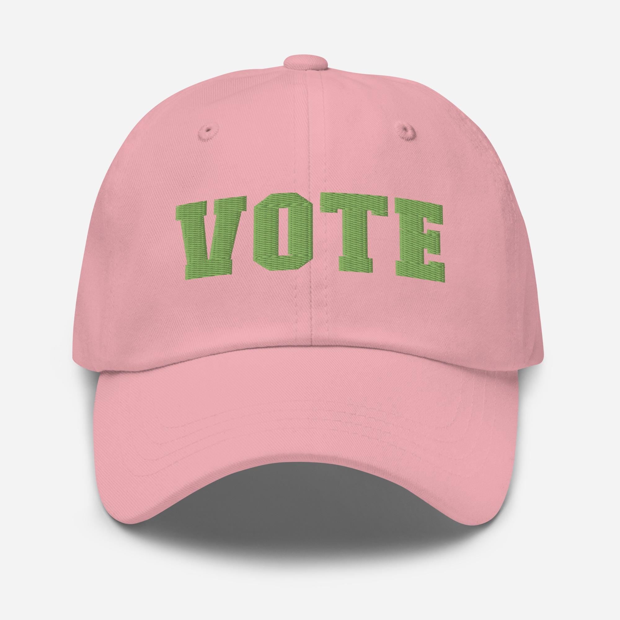 Vote Pink and Green Hat Kamala Harris Hat