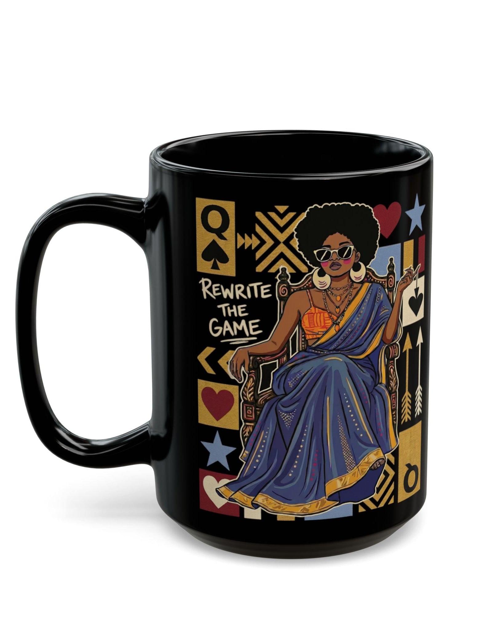 Black Queen Rewrite the Game Mug