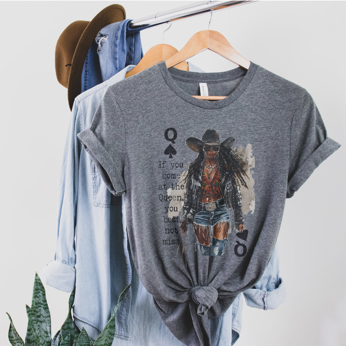 Black Queen Cowboy T-Shirt