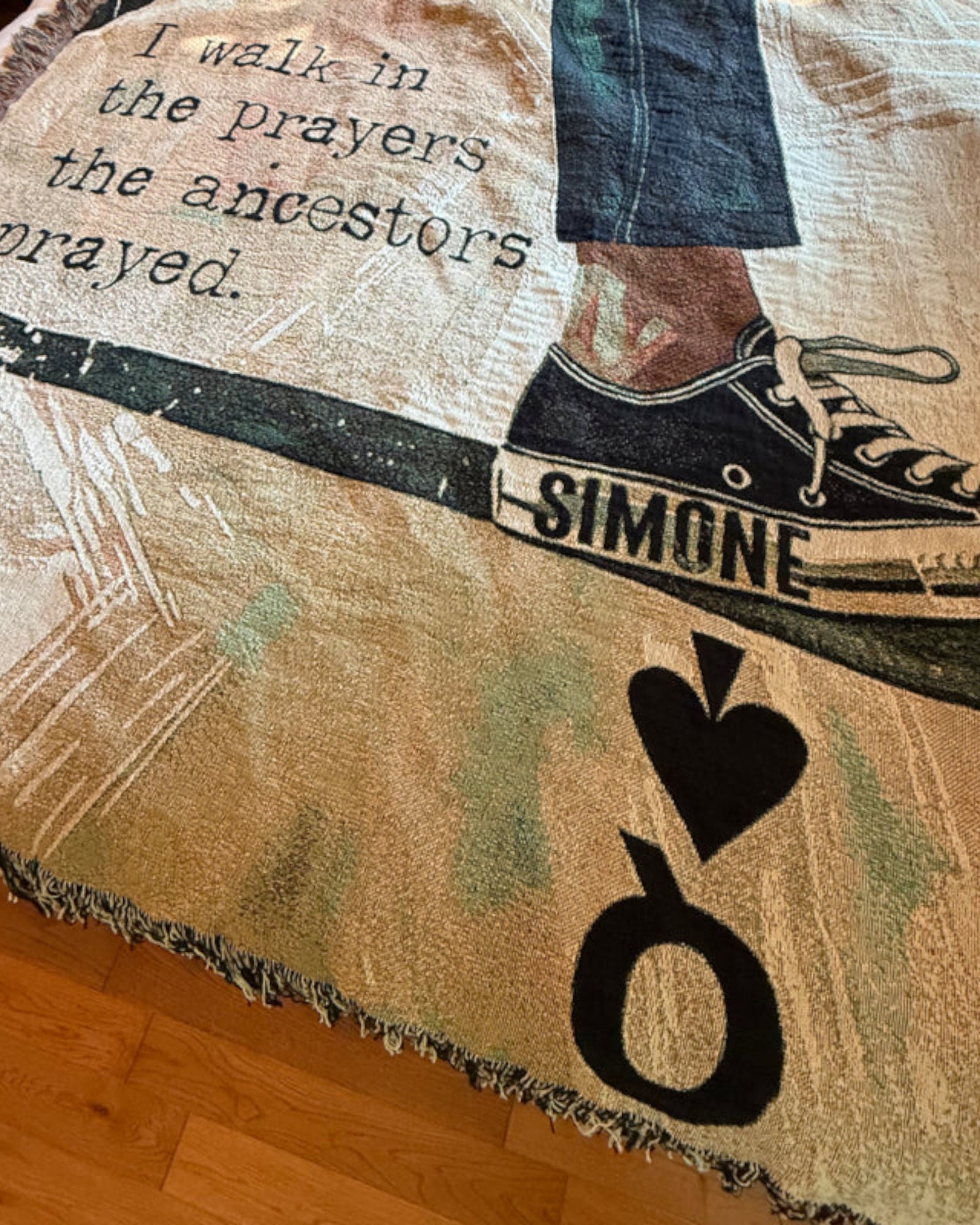 Personalized Heirloom Woven Blanket — Ancestors Prayers