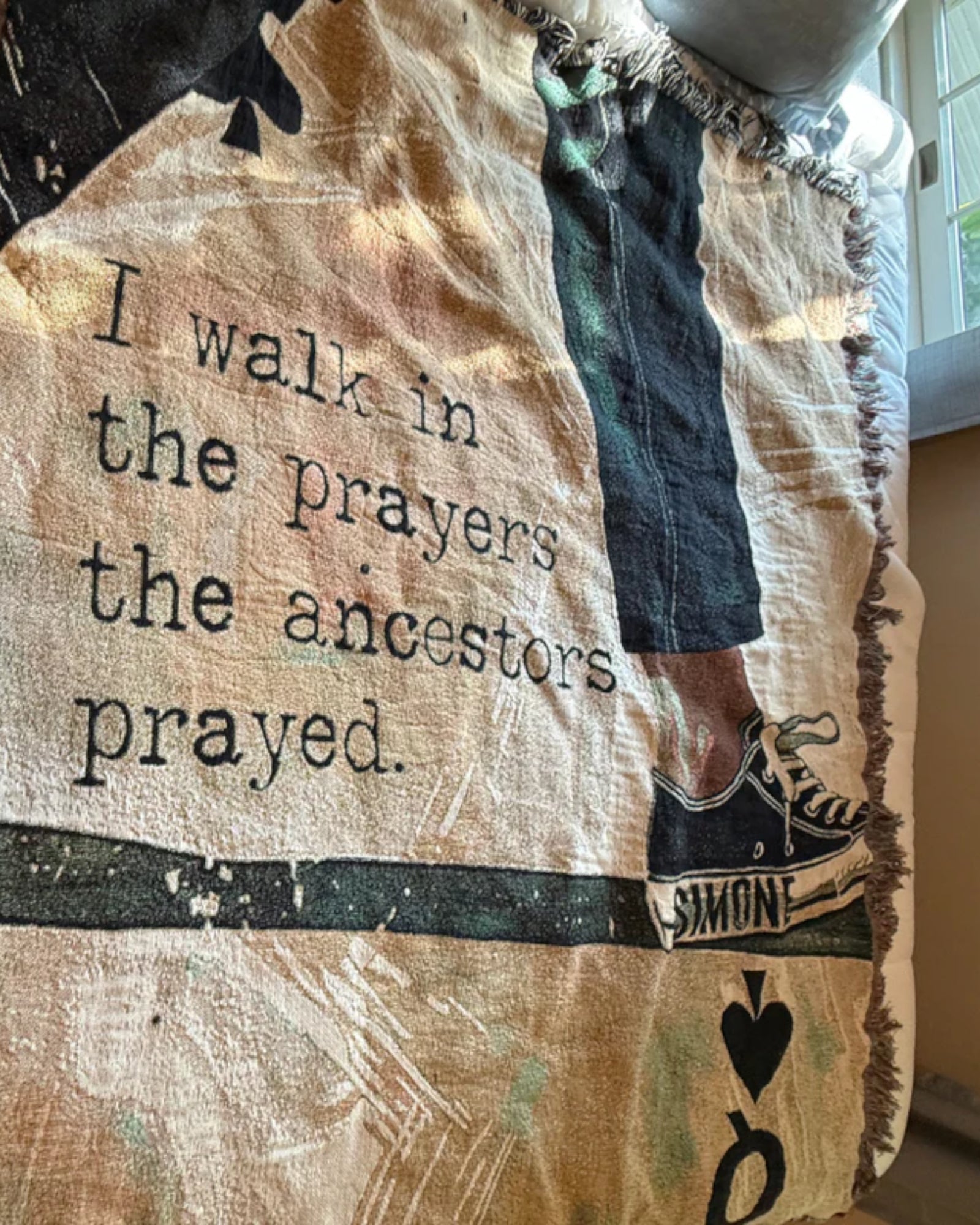 Personalized Heirloom Woven Blanket — Ancestors Prayers