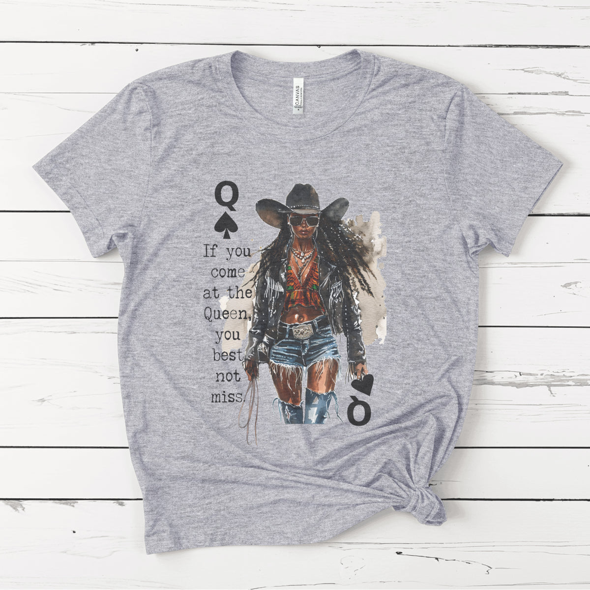 Black Queen Cowboy T-Shirt – Funny Western Graphic Tee