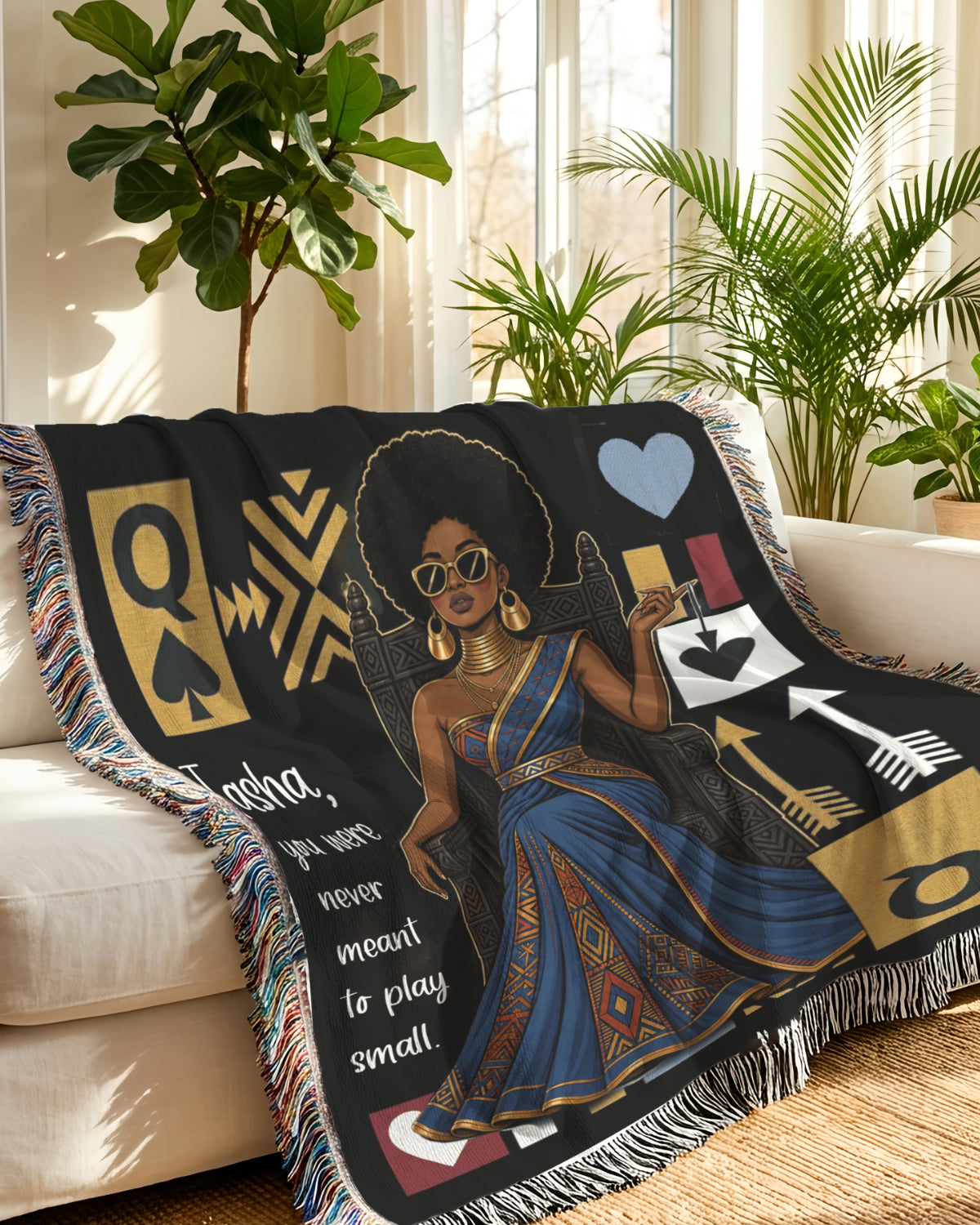 You were never meant to play small — Personalized Blanket