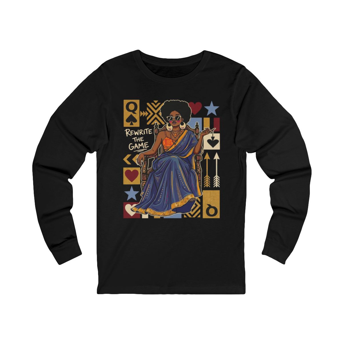 Rewrite the Game – Black Queen Sweatshirt or Tshirt