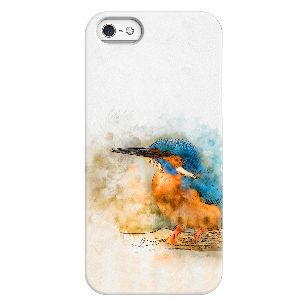Kingfisher bird watercolors -  Phone Case