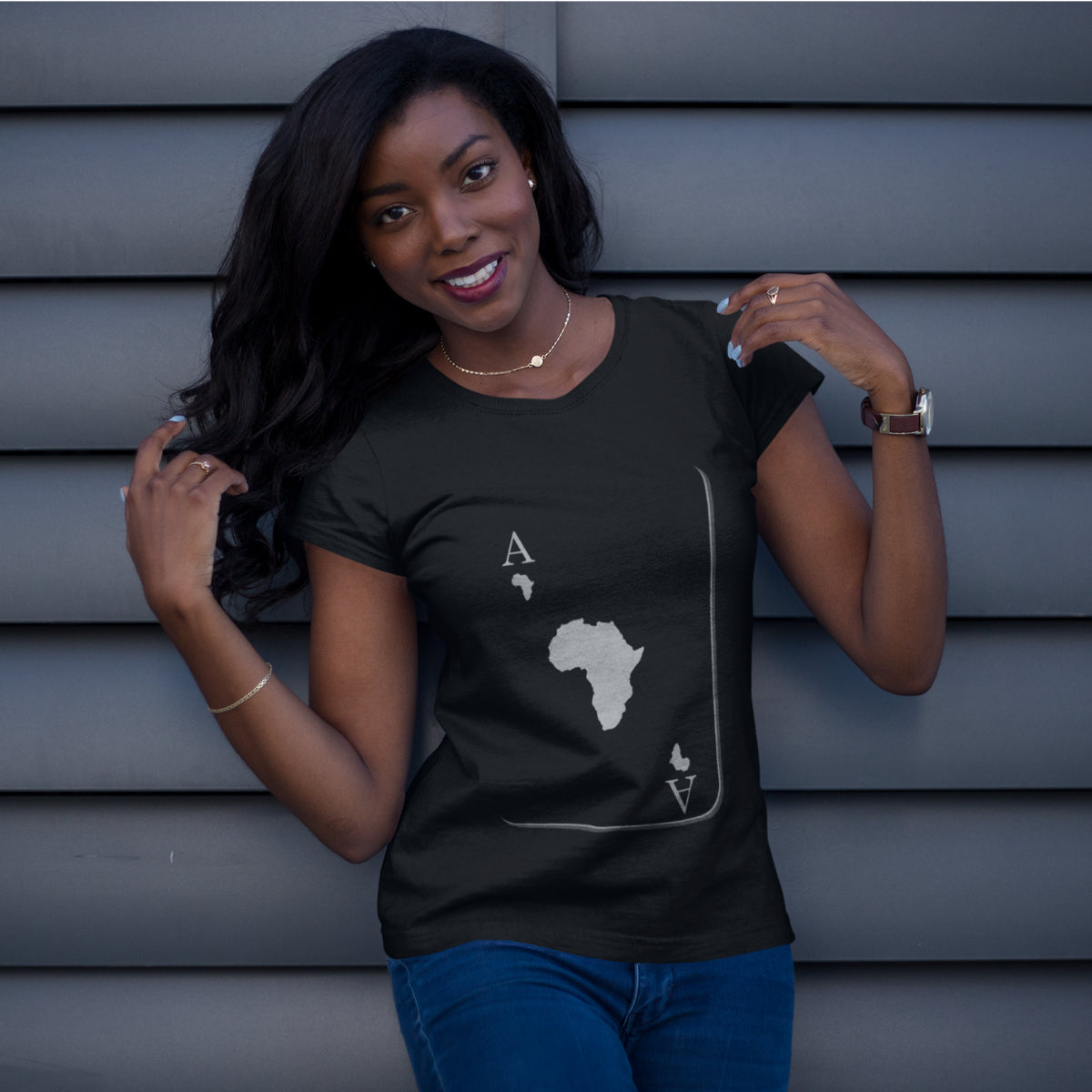 Ace Woman - Africa Fitted Tee