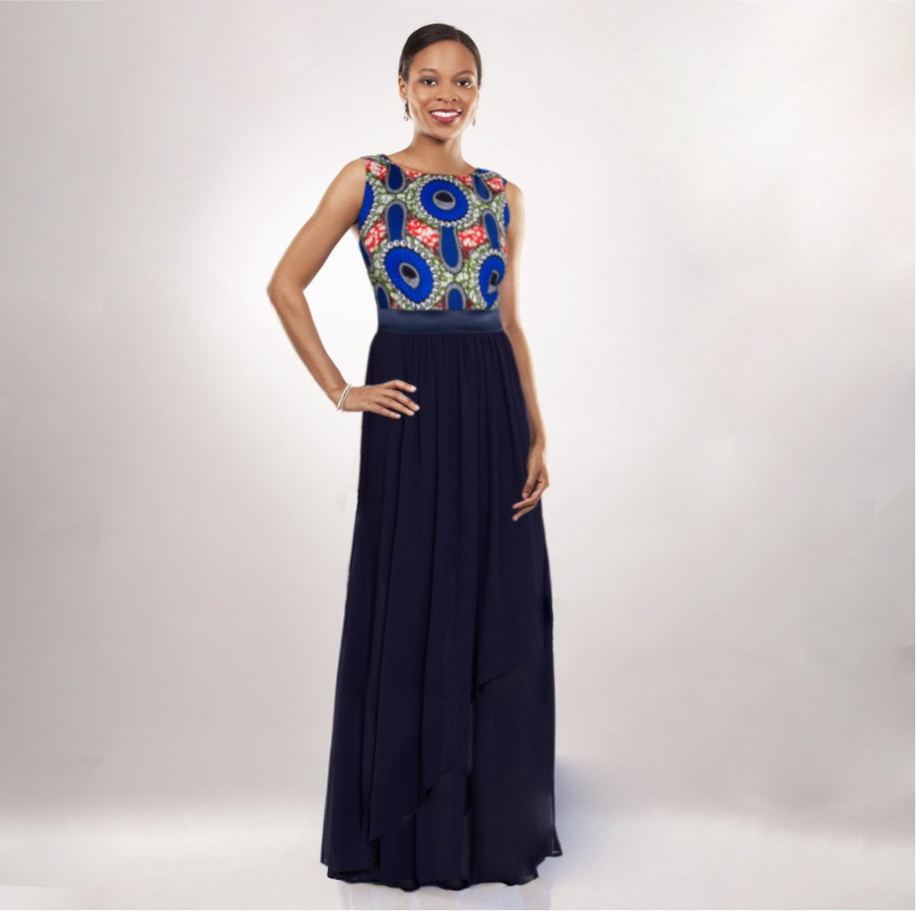 African chiffon dresses top