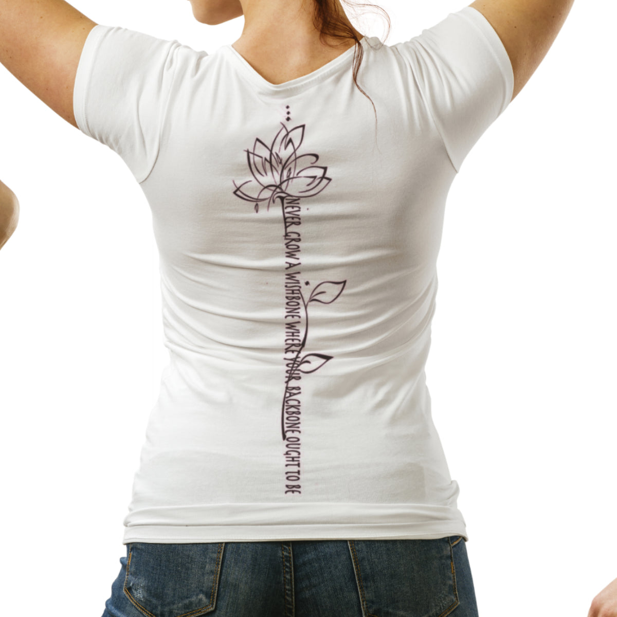 Backbone - T-shirt col V coupe femme