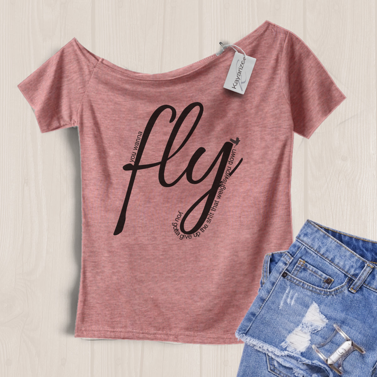 Fly  - Off the Shoulder Tee