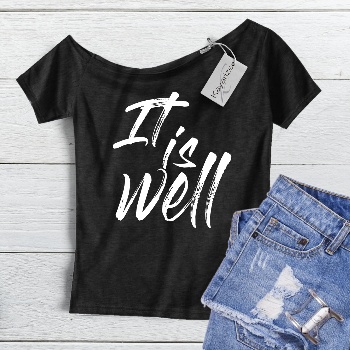 It is well  - Off the Shoulder Tee