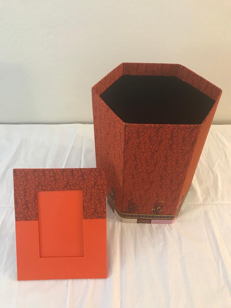 Fancy Bins with Matching Picture Frames by Folake Phillips