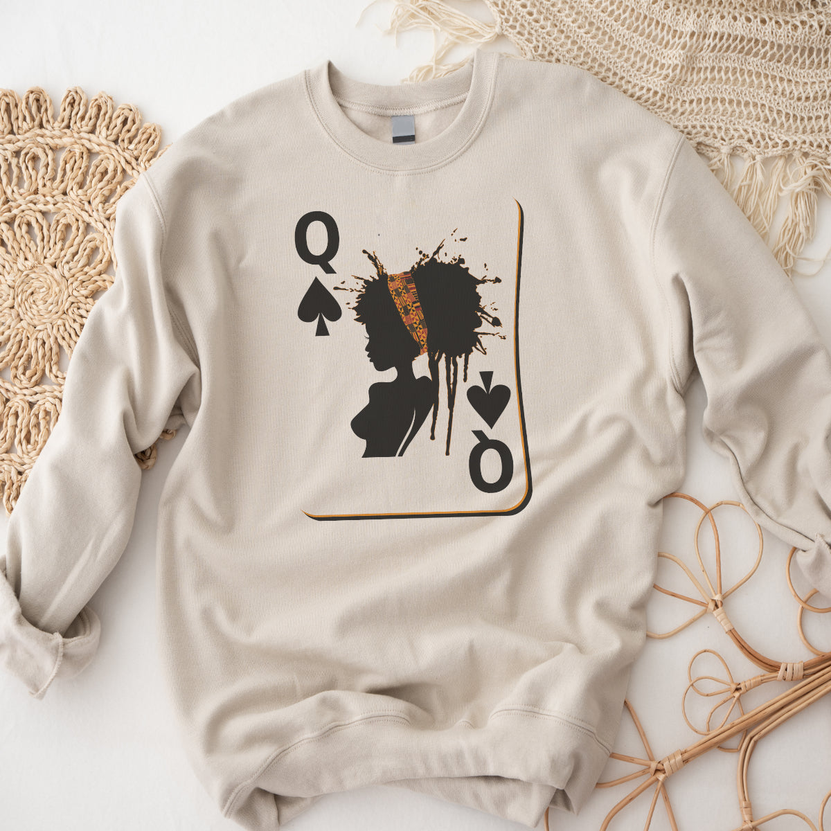 Valentine s Day Gift Queen Drop Shoulder Sweatshirt Gift