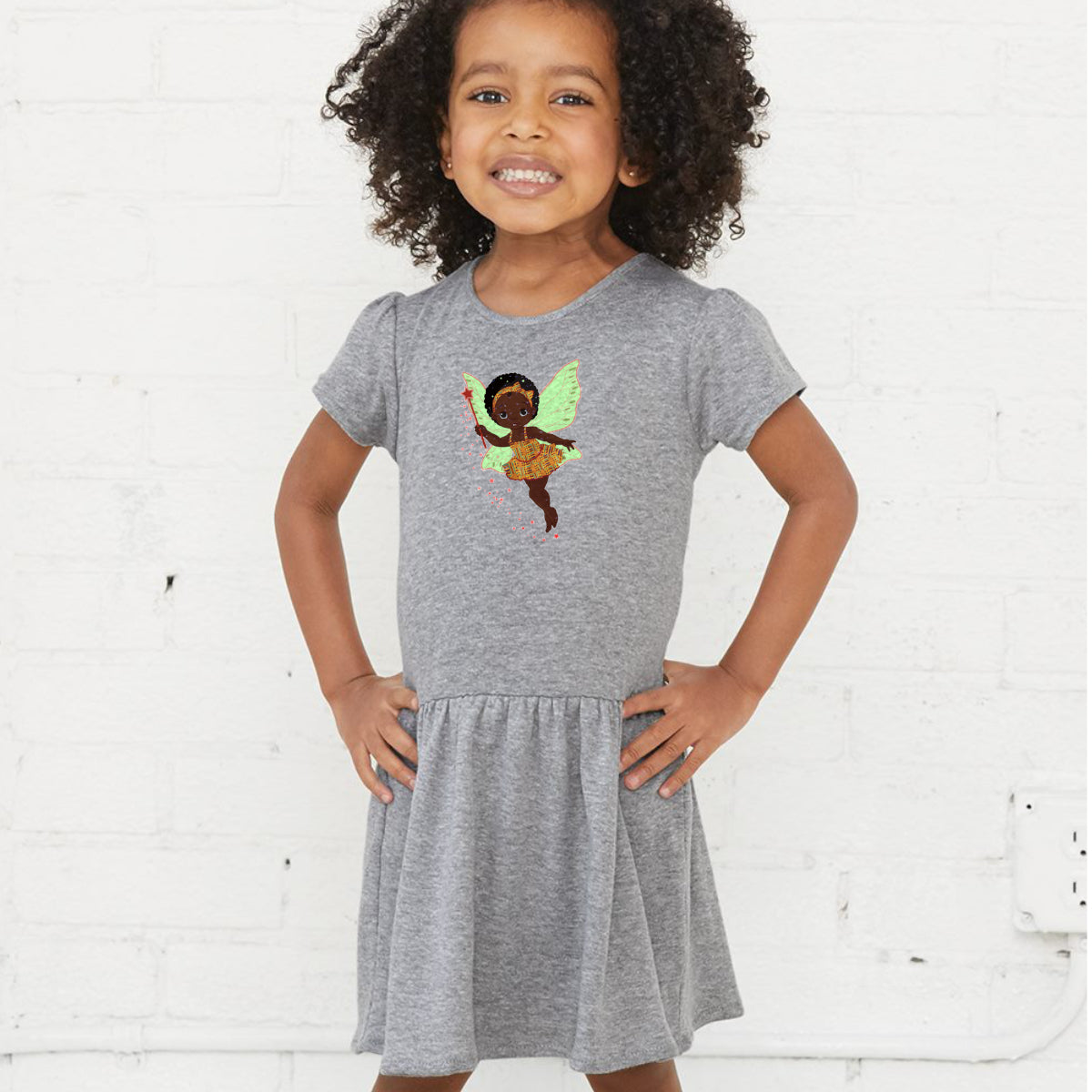 Black Girl Magic - Girl's Dress. Ages 6M to 6 years
