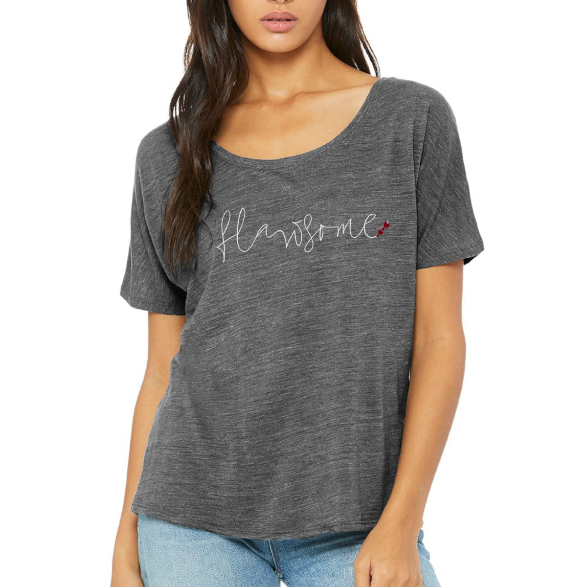 Chemise Slouchy Flawsome - Col rond Coupe femme - T-shirt