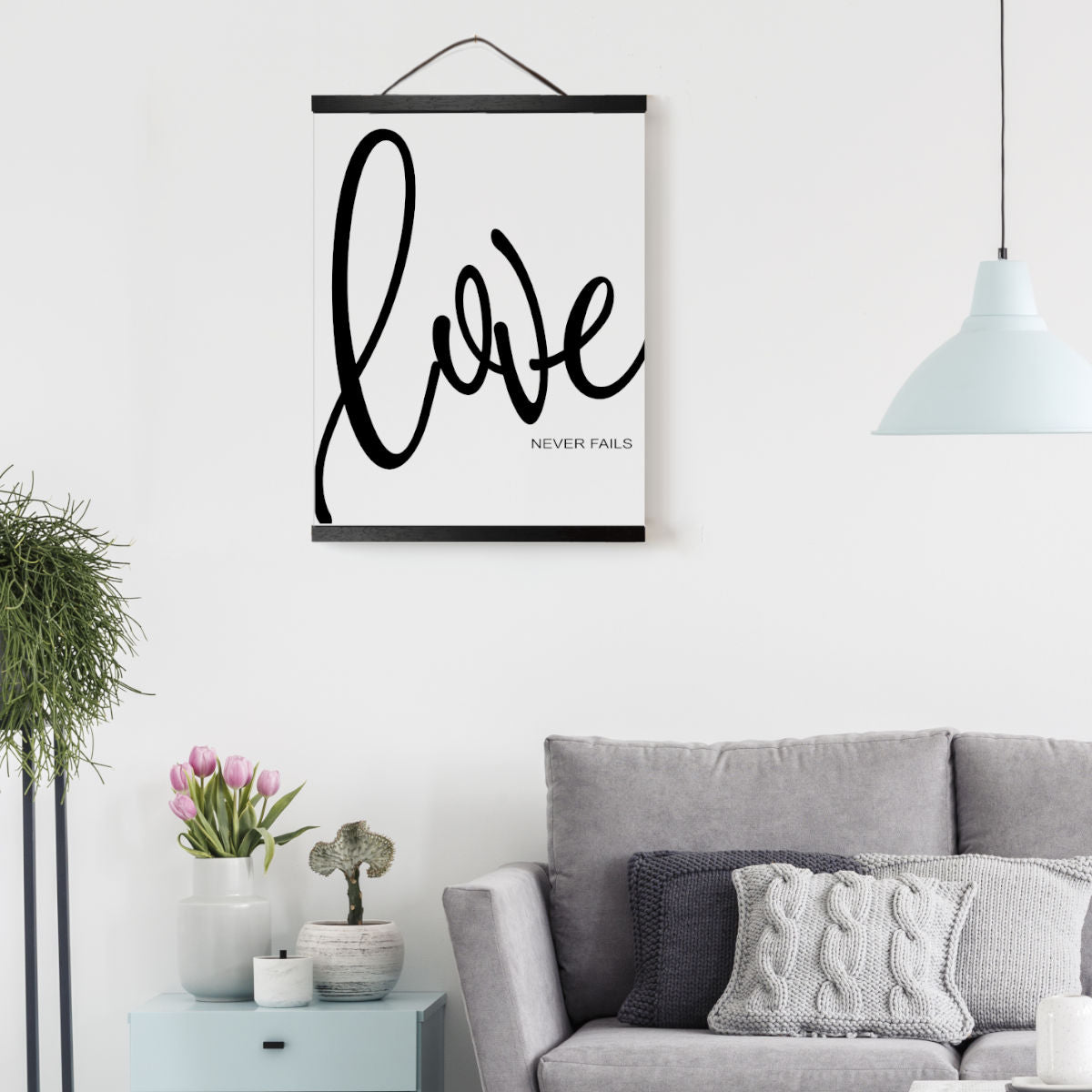 Love Never Fails - Hanging Canvas Prints (Love is Kind)