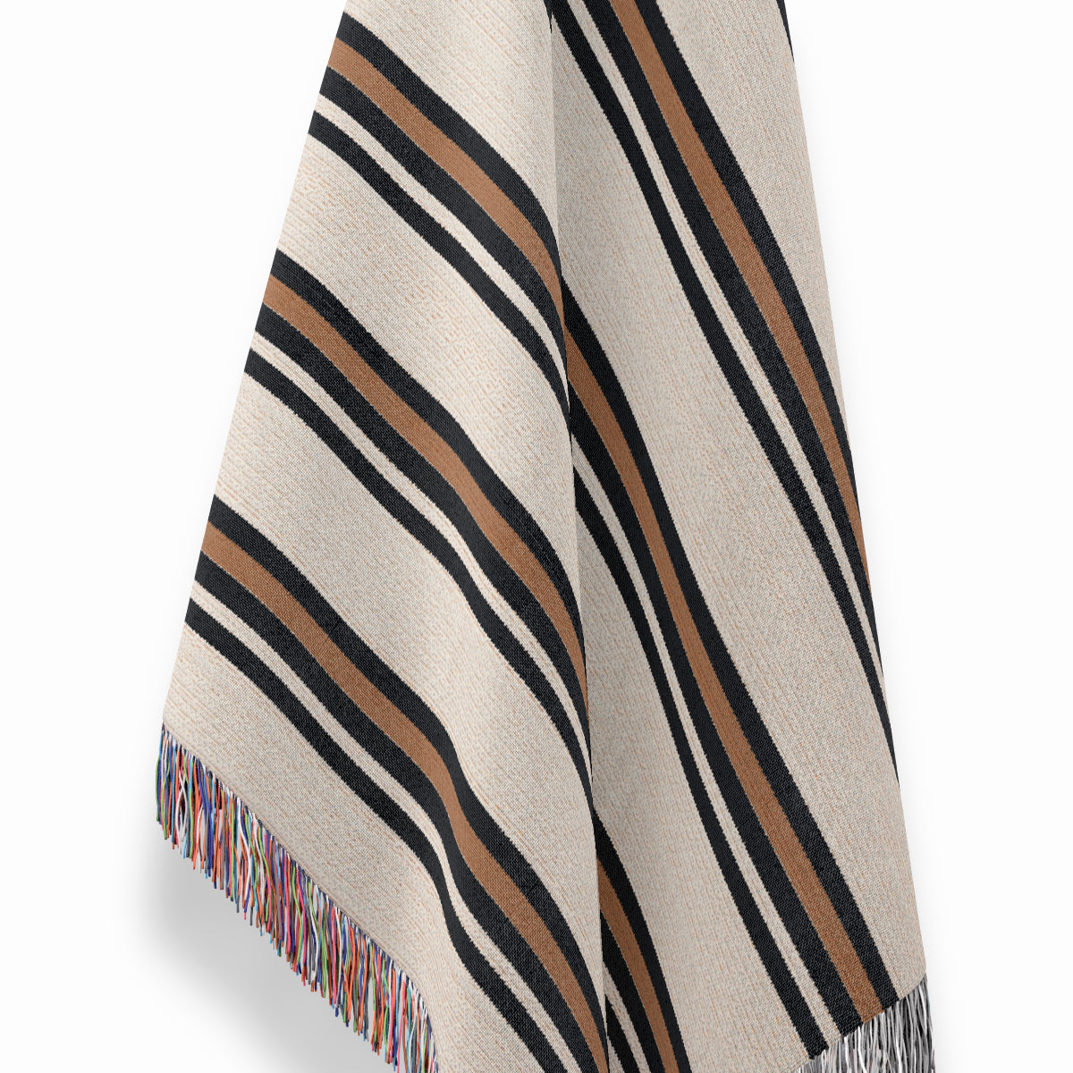 Striped Natural Colors- Woven Blankets