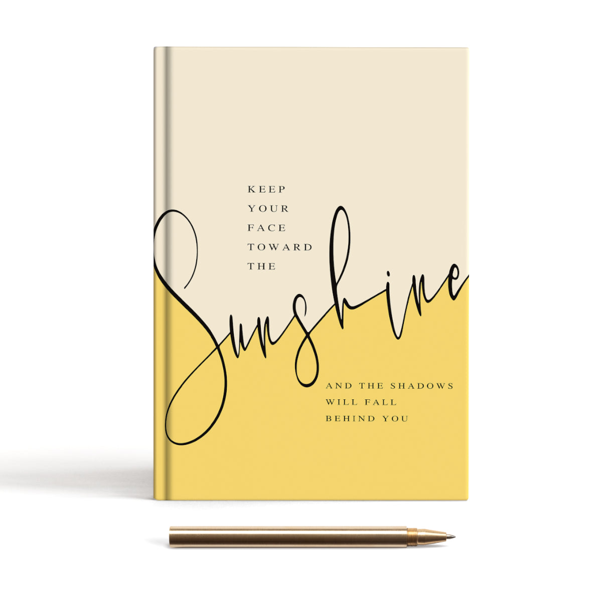 Hardcover Journal  (8'' x 5.7'') - Walt Whitman Quote | Keep your face toward the sunshine