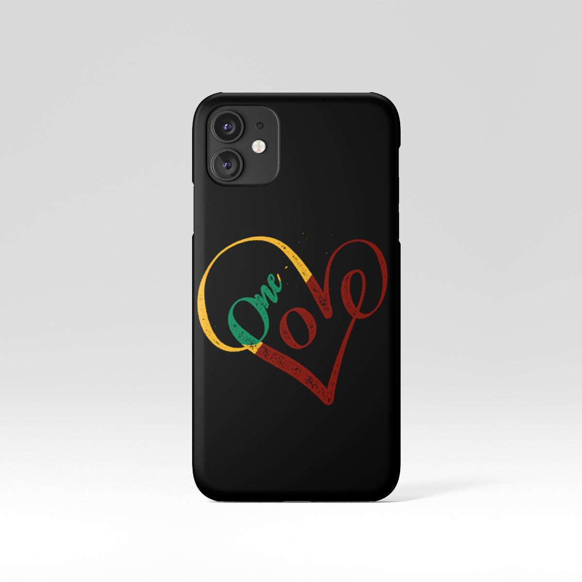 One love, one heart phone case
