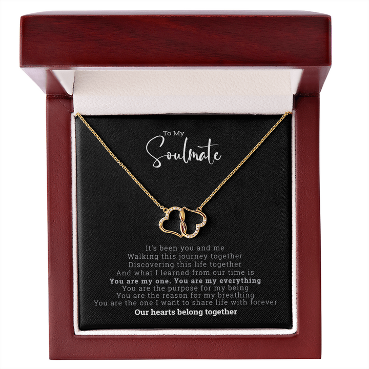 Our Hearts Belong Together | To My Soulmate | Everlasting Love | Minimalist Necklace
