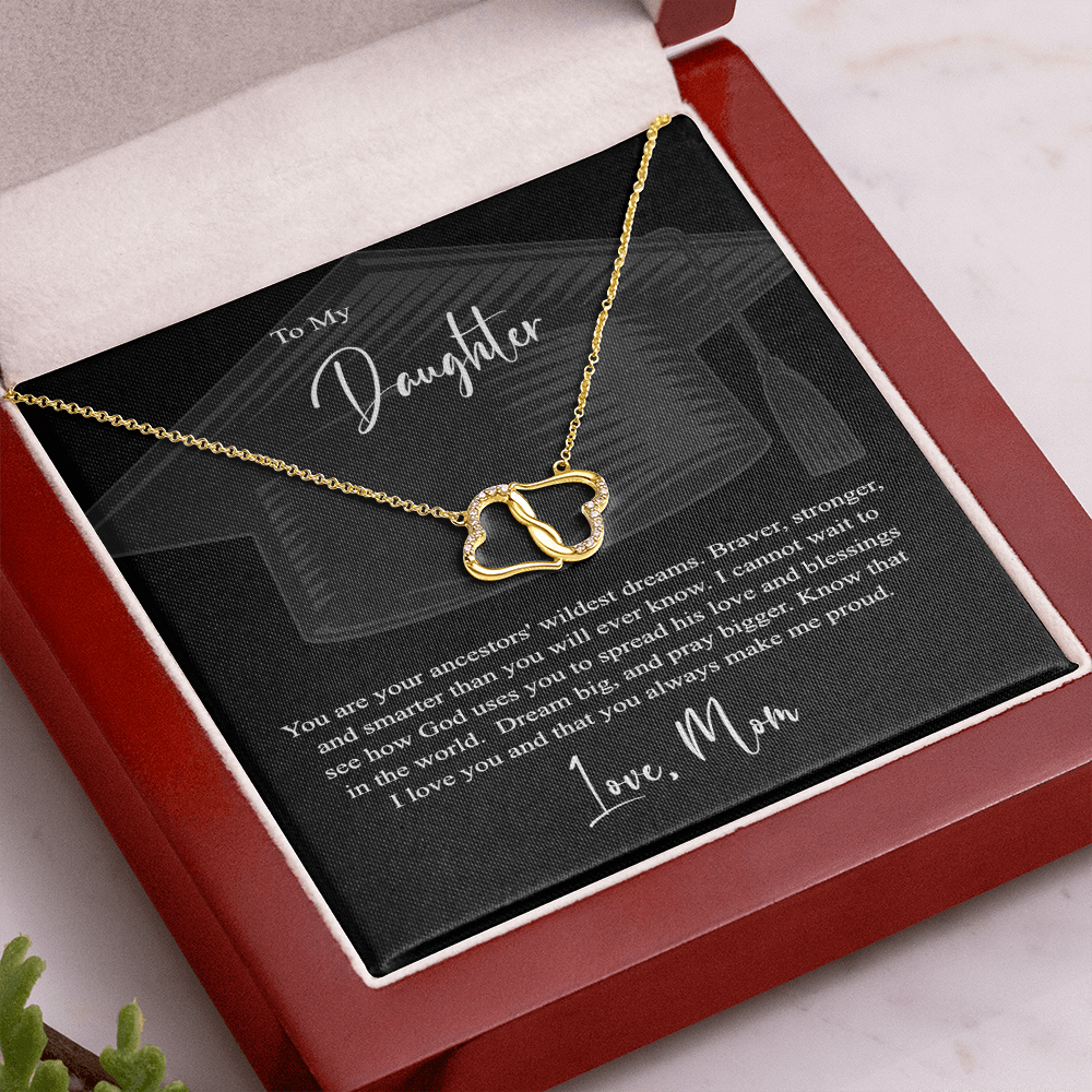 GOLD NECKLACE |TO MY DAUGHTER, LOVE, MOM  | GRADUATION  | MINIMALIST NECKLACE