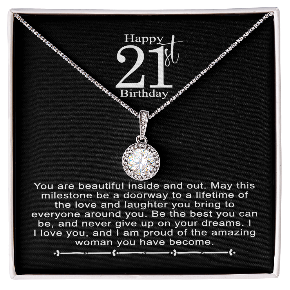 21st Birthday Gift for Her - Infinite Joy Necklace | Minimalist Necklace for Her