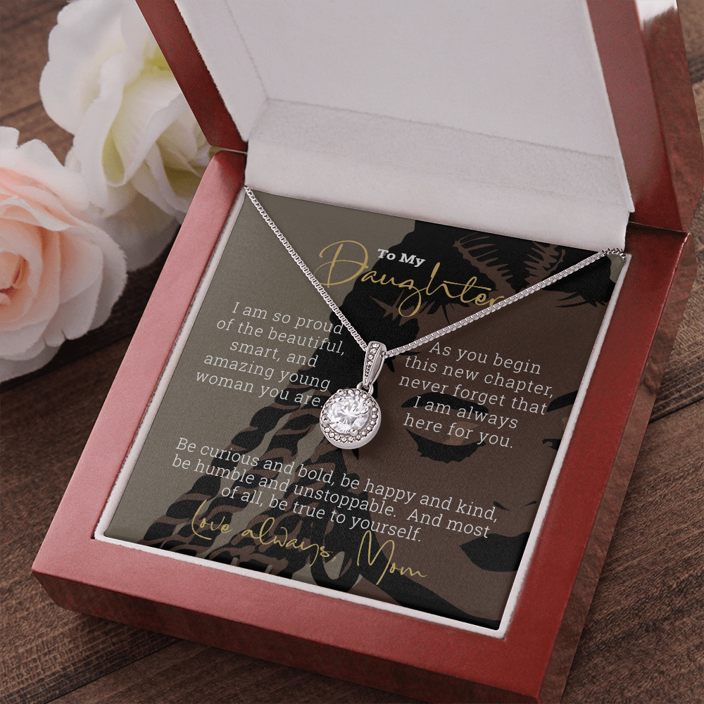 Daughter From Mom To My Daughter | Minimalist Necklace | Birthday | Graduation