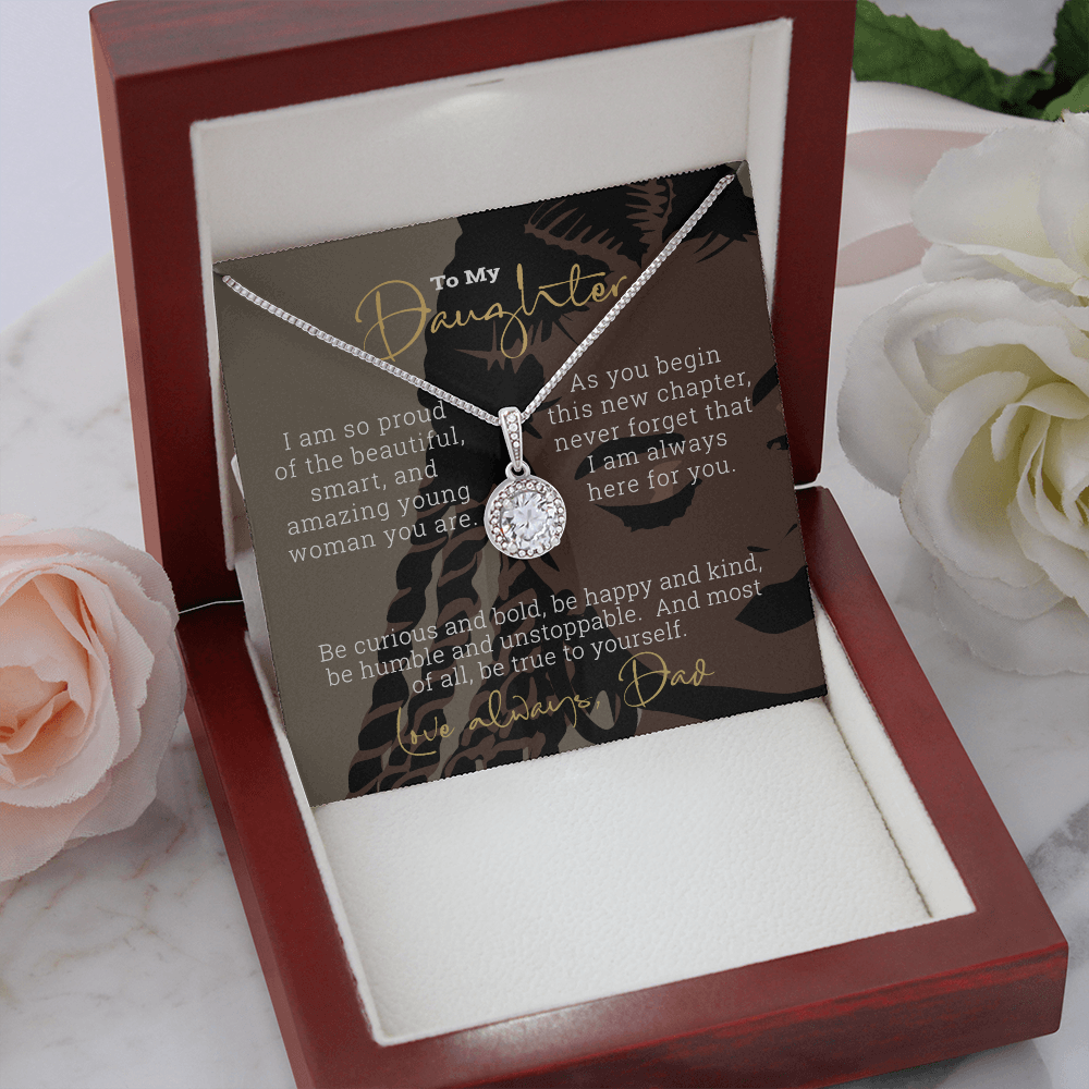 From Dad To My Daughter | Minimalist Necklace | Birthday | Graduation
