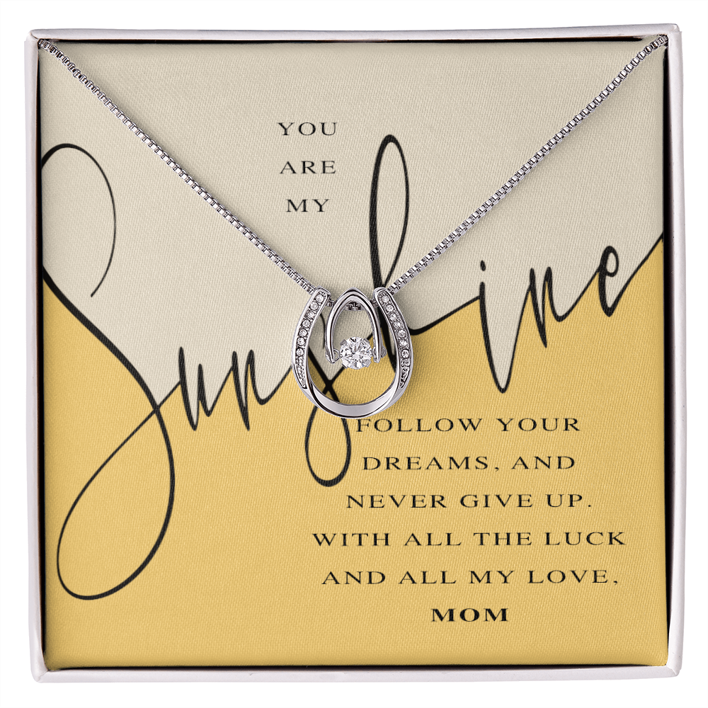 The Lucky Charm Necklace | From Mom | Minimalist Good luck Charm Necklace