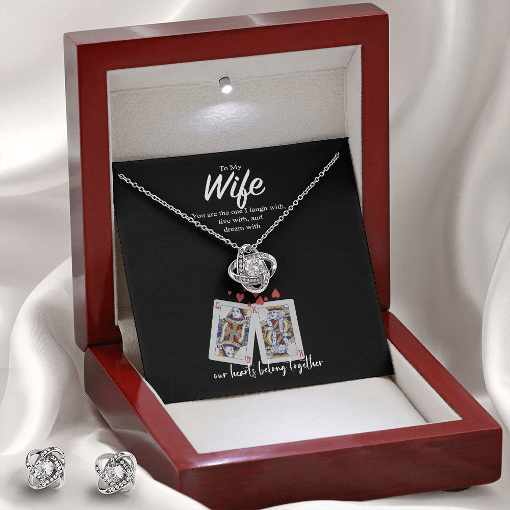 Intertwined Hearts | To My Wife | Our hearts belong together | Gift for Her | Gift for Wife