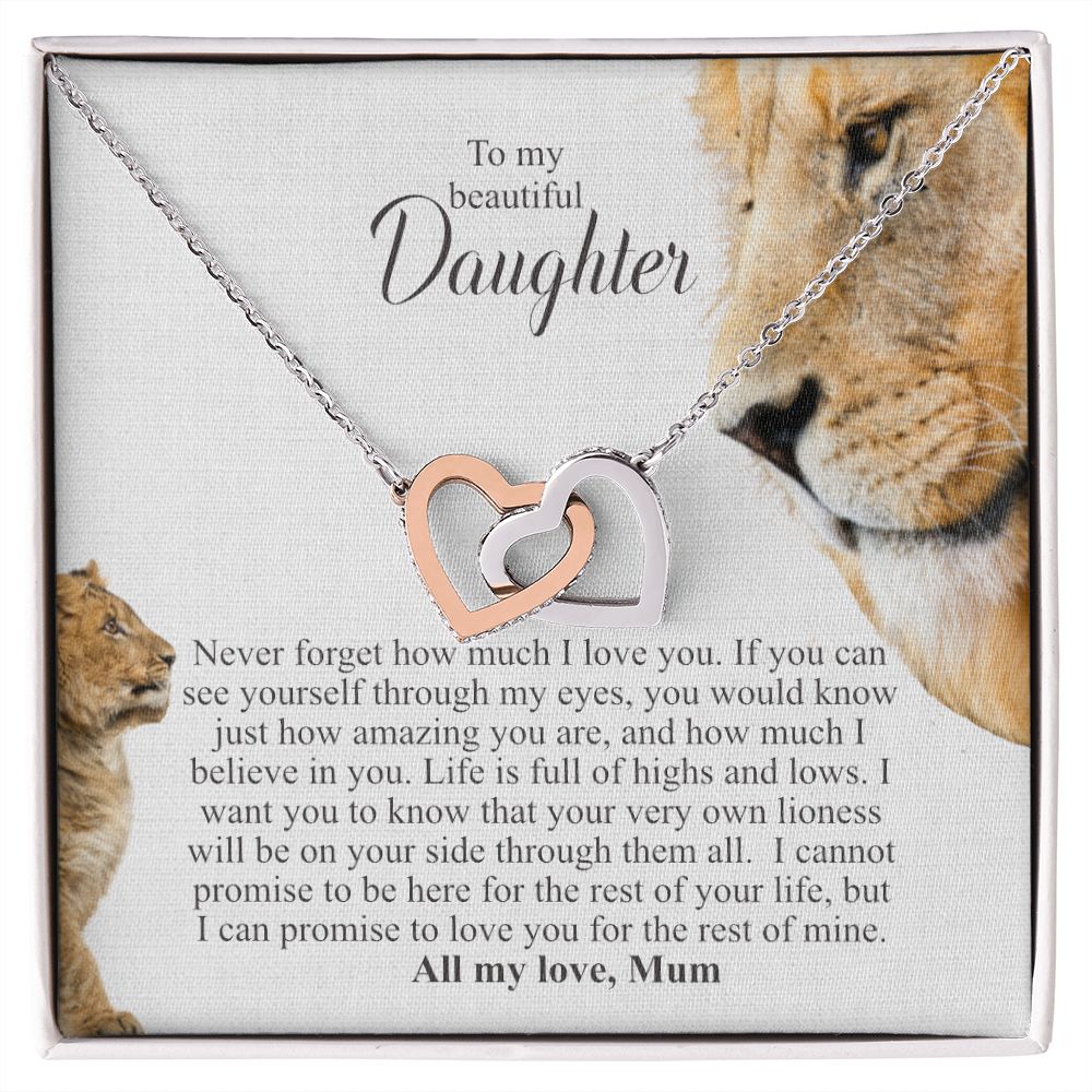 Gift for Girls | To my beautiful daughter | Love Mum | Minimalist Necklace