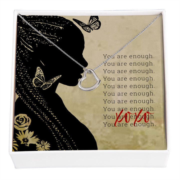 You Are Enough | Gift for Best Friend, Daughter, Granddaughter or Niece | Minimalist Necklace