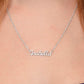 TO MY BESTIE.  PERSONALIZED NAME NECKLACE.  MINIMALIST NECKLACE