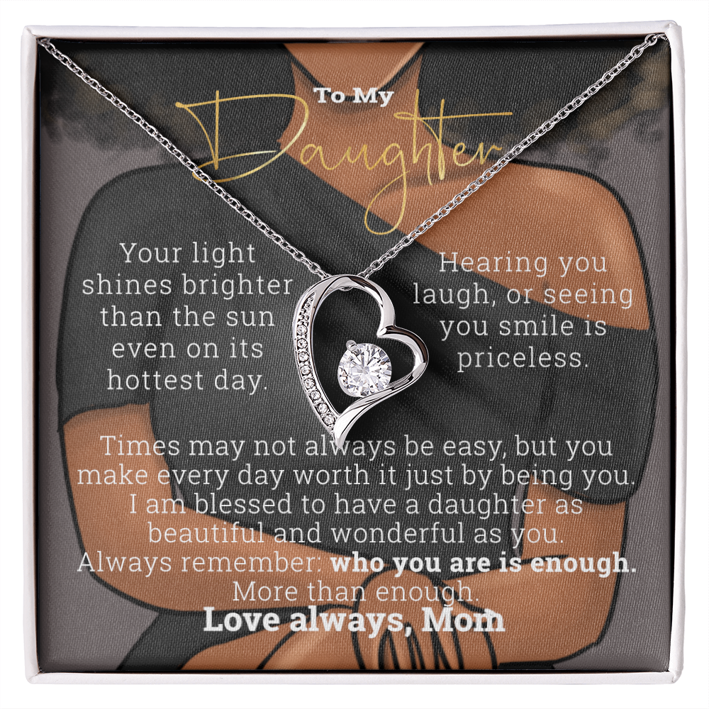 Gift for Daughter | To my daughter from Mom | Love Forever Minimalist Necklace