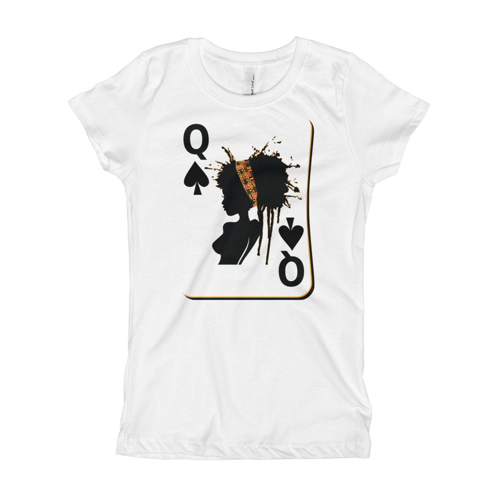 Queen of Spades Girl's T-Shirt - Ages 6 and over