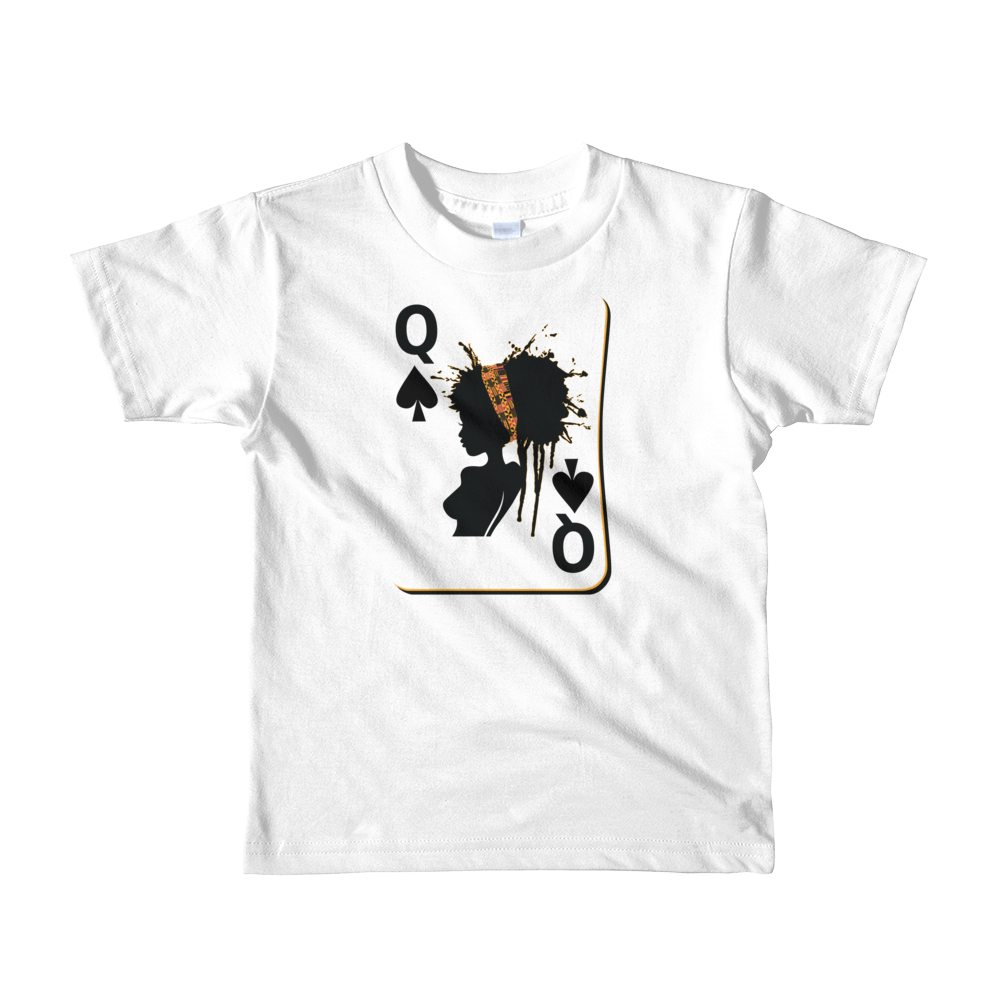 Queen of Spades - Short sleeve kids t-shirt - Ages 2-6 - Kayarize